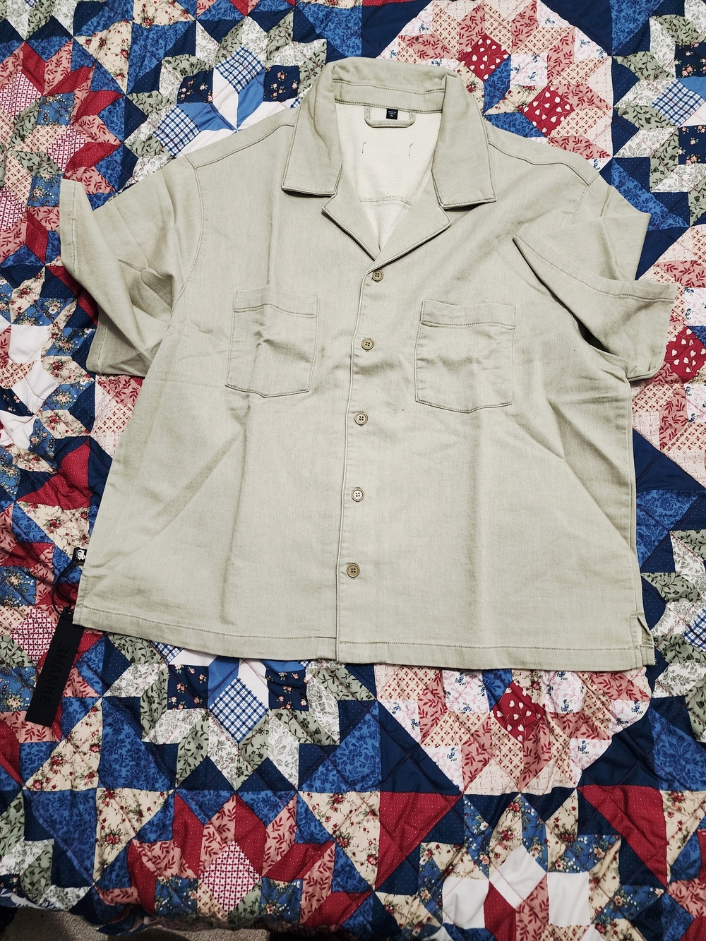 Ananke Beige Button Up - Picture 4 of 4